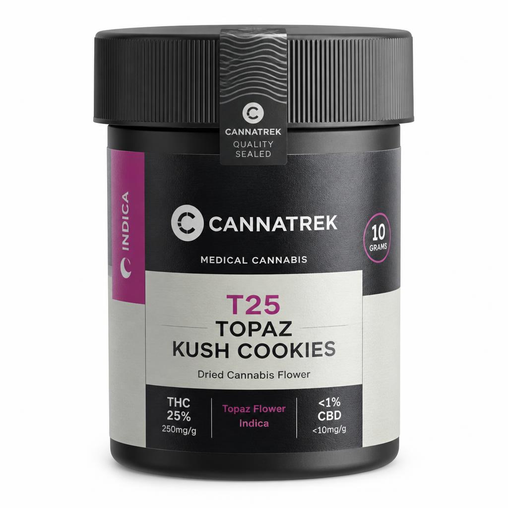 Cannatrek T25 Topaz Kush Cookies for sale