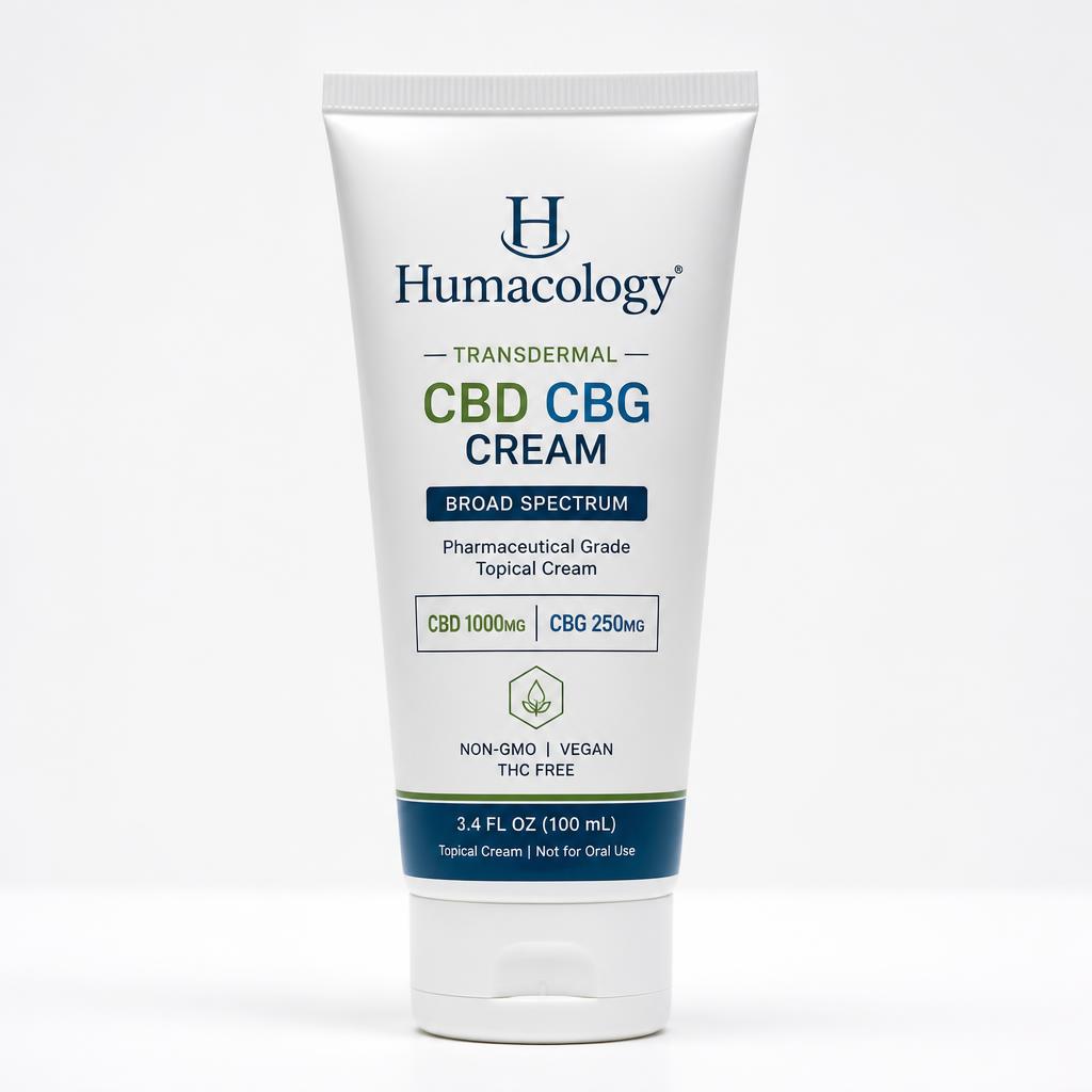 Humacology Transdermal CBD CBG Cream Humacology Transdermal CBD CBG Cream