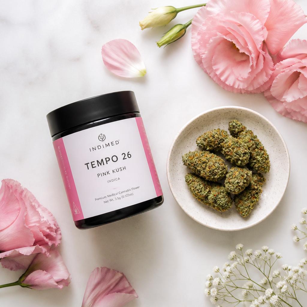 Indimed Tempo 26 Pink Kush medical cannabis flower