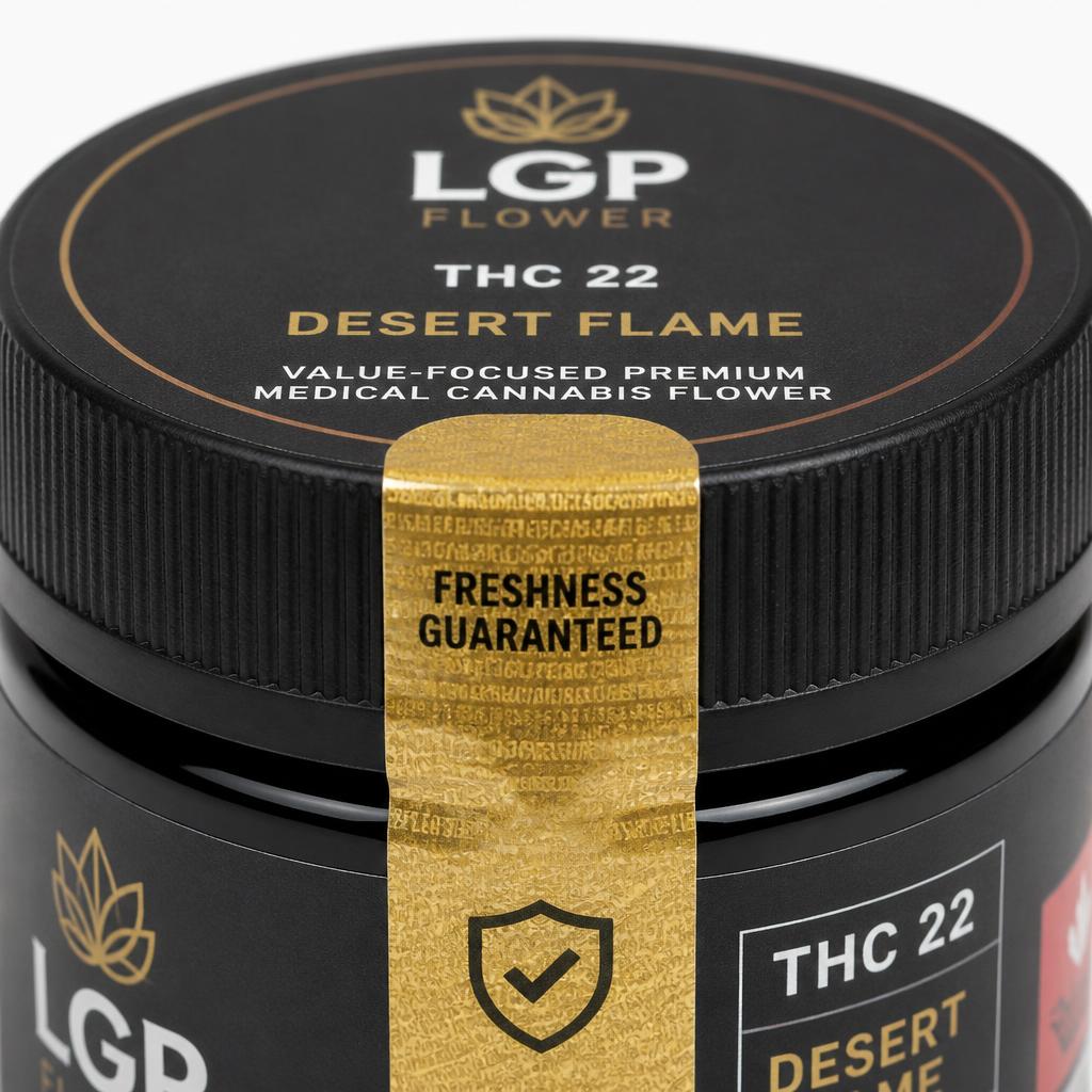 LGP Flower THC 22 Desert Flame medical cannabis flower