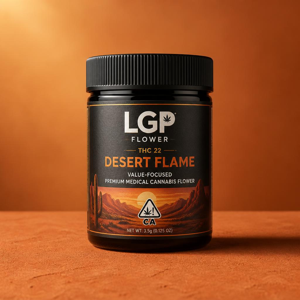 LGP Flower THC 22 Desert Flame medical cannabis flower