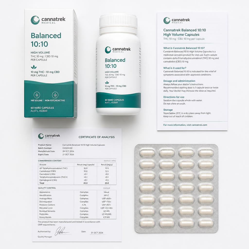 balanced THC CBD capsules routine maintenance