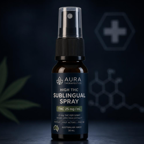 buy Aura Therapeutics high THC sublingual spray