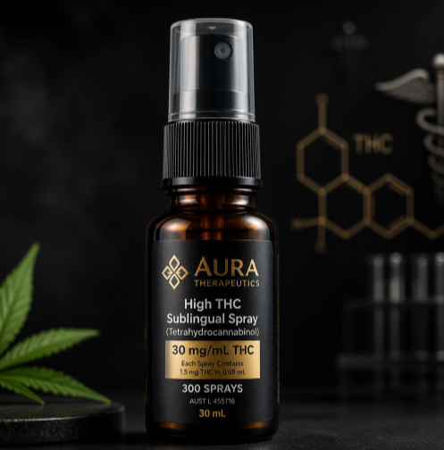 buy Aura Therapeutics high THC sublingual spray