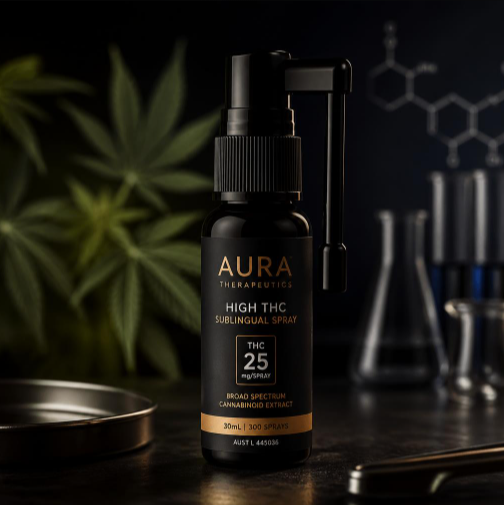 buy Aura Therapeutics high THC sublingual spray